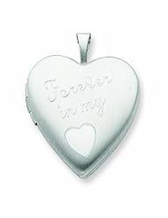 Sterling Silver 20mm Forever in my Heart Locket
