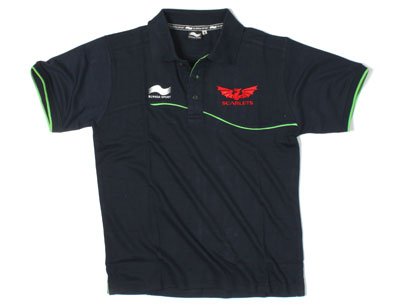 Scarlets 2011/12 Rugby Polo Shirt Navy - size XXL
