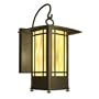American Fluorescent EUW118MBSCT Eureka Outdoor Sconce, Transitional Mission Style with Tinted Glass Diffusers, 18W