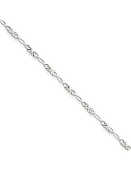 14k Gold White Gold Diamond Bracelet