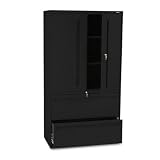 700 Series 36 Wide Lateral File with Storage Cabinet, Black (HON785LSP)