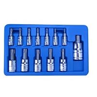 Neiko Torx Bits Socket Set, 13-Piece Tamper Proof Security Type