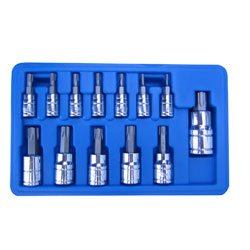 Neiko Torx Bits Socket Set, 13-Piece Tamper Proof Security Type