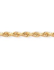 4.5mm, 14 Karat Yellow Gold, Quadruple Rope Chain - 7 inch