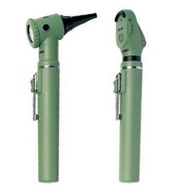 Riester Ri-Mini Otoscope/Ophthalmoscope Kit, Halogen 2.5 V, Green