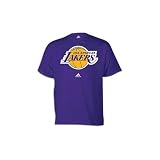 NBA adidas Los Angeles Lakers Purple Primary Logo T-shirt (XX-Large)