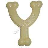 Nylabone Durable Pooch Pacifier Wishbone Wolf Chew Dog Toy (wolf size (6''H x 4.75'' W) - 3.9-oz chew toy)