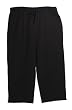 Karen Scott Sport Black Sweatpant Capri (X-Large)