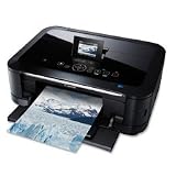 Canon Products - Printer, All-In-One, Wireless, 9600x2400 Dpi, Black - Sold as 1 EA - All-in-one inkjet photo printer offers built-in Wi-Fi to print and scan wirelessly and the ability to print photos from compatible iPhone, iPod touch and Android devices. Use the Intelligent Touch System to effortlessly operate your printer with touch-sensitive buttons. A 4 x 6 borderless photo prints in 20 seconds. Print 31 black/white pages per minute with 600 x 600 dpi and 21 color pages per minute with up