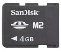 Sandisk Speicherkarte 4GB Memory Stick Micro M2