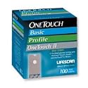 One Touch Basic Blood Glucose Test Strips 100 Ea