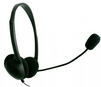 Childrens Toyshop  Electronics : Computer Headphones / Headset With Microphone With Volume Control - Black