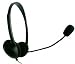 Computer Headphones / Headset With Microphone With Volume Control - Black