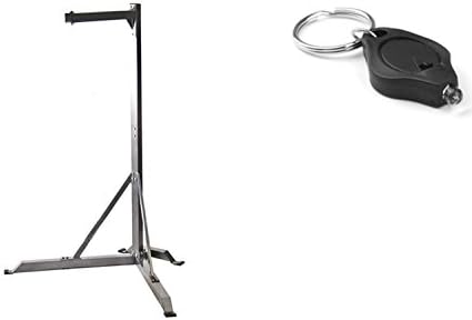 Invincible Commercial Grade Heavy Bag Stand And Mini LED Flashlight Keychain Bundle