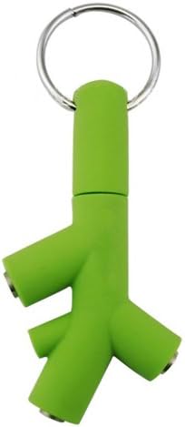 SINNRY 3.5mm 1 to 3 Audio Headphone Headset Earphones Splitter Adapter Converter Music Sharing Device Hub for iPhone, iPad, Samsung, Htc, Sony, Smartphone and All Tablets (Green 1 to 3 Splitter)
