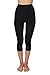 Hanes Shaping Slims Waist Capri/Black