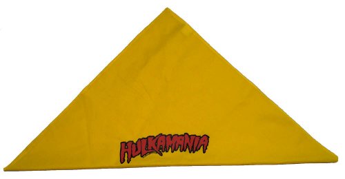 Hulkamania Hulk Hogan WWF Wrestling Costume Yellow Bandana