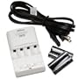 Nikon EN-MH2-B4/MH-73 2 hour Charger with 4 2300mAh Ni-MH AA Rechargeable Batteries