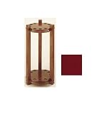 Nine Cue Round Heavy-Duty Round Floor Rack (Cherry)