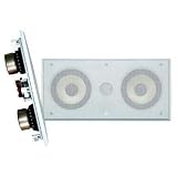 Pyle Home PDIWCS56 Dual 5.25-Inch 2-Way In-Wall Center-Channel Speaker System