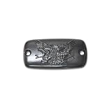 Honda Valkyrie Goldwing 1500 1800 VTX1800 BLACK BILLET FLUID RESERVOIR CAP LOGO... by KapscoMoto