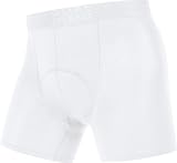 GORE BIKE WEAR Herren Boxershorts BASE LAYER mit Gesässeinsatz, white, M, UBOXER010008