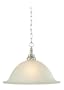 Royce Lighting RP65050-962 One-Light Pendant, 16-Inch Diameter,  Brush Nickel with Satin Etched Glass
