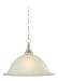 Royce Lighting RP65050-962 One-Light Pendant, 16-Inch Diameter,  Antique Bronze with Satin Etched Glass