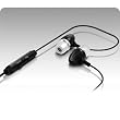 RadTech ProCable In-Ear Isolation Headset for iPhone with Microphones and Play/pause button - Color Black on Black