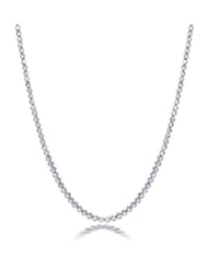 Bling Jewelry 925 Silver CZ Bubble Tennis Necklace 33 Inches