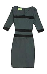 Elbow Length Sleeves Cotton/Knit  Dress