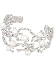 Sterling Silver Freshwater Cultured Pearl 6 by US Gems