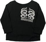 EVERGREEN TERRACE - Snakes - Black Girls Boatneck Sweatshirt