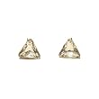 Crystal Triangle Swarovski Austrian Crystal Earrings, 4mm