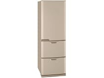 MITSUBISHI 3ドア冷凍冷蔵庫 (370L) MR-CU37N-C シャンパンベージュ