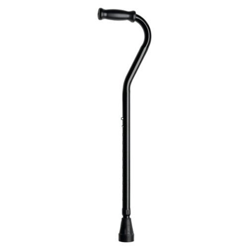 Medline Bariatric Cane with Offset Handle, Black
