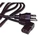 10FT Universal Power Cord Right Angle IEC320 C13 R/a To Nema 5-15P
