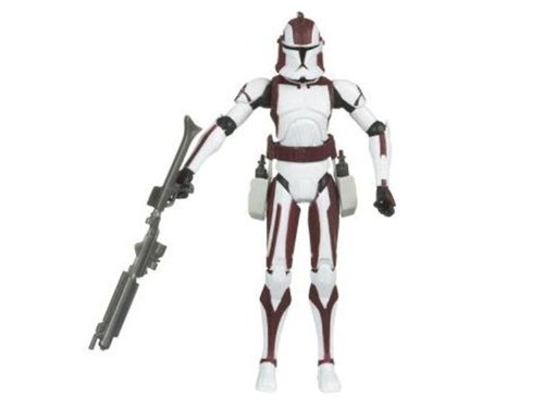 Star Wars 2009 Clone Wars Animated Action Figure CW No. 44 Commander Stone