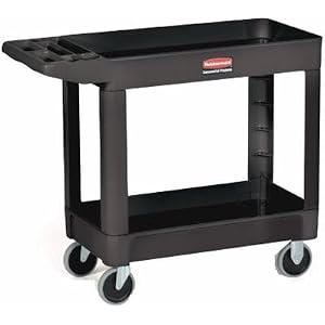 Rubbermaid 4500-88GRAY 2 Shelf Heavy-Duty Utility Cart by Rubbermaid