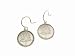 Engraved Lotus Quartz Crystal Earrings in Silver by Me & Ro