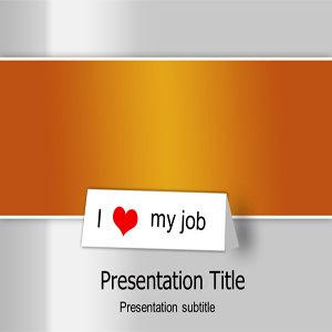 I Love My Job (PPT)Powerpoint Template | Job Powerpoint Templates | I Love My Job Theme | Powerpoint Templates for job
