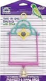 Vo-Toys Two n One Swing with Star Mirror Bird Toy