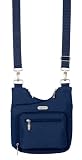 Baggallini Luggage Criss Cross Water Resistant Bag, Navy, One Size