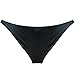 YiZYiF Mens Leather Look Bikinis Swimwear Long Pouch with Scrotum Hole Underwear Black X-Large