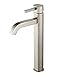 KRAUS Ramus™ Single Handle Vessel Sink Bathroom Faucet in Satin Nickel, KVS-1007SN