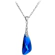Handcrafted Sapphire Blue Austrian Crystal Inspire Necklace MADE WITH SWAROVSKI ELEMENTS
