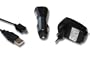 4 accesorios en 1 , cable de transferencia de datos, cargador a la red el�ctrica con puerto USB y cargador para el coche. Apto para SAMSUNG & LG