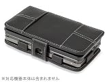 PDAIR レザーケース for ニンテンドー3DS 横開きタイプ(ブラック) PALC3DSB/BL レザー
