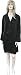 Seide pur, Nachthemd, Sleepshirt, 100% Seide, Schwarz, M, 40/42