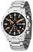 Fossil Black Dial Luminous Orange Chronograph Bracelet Watch
